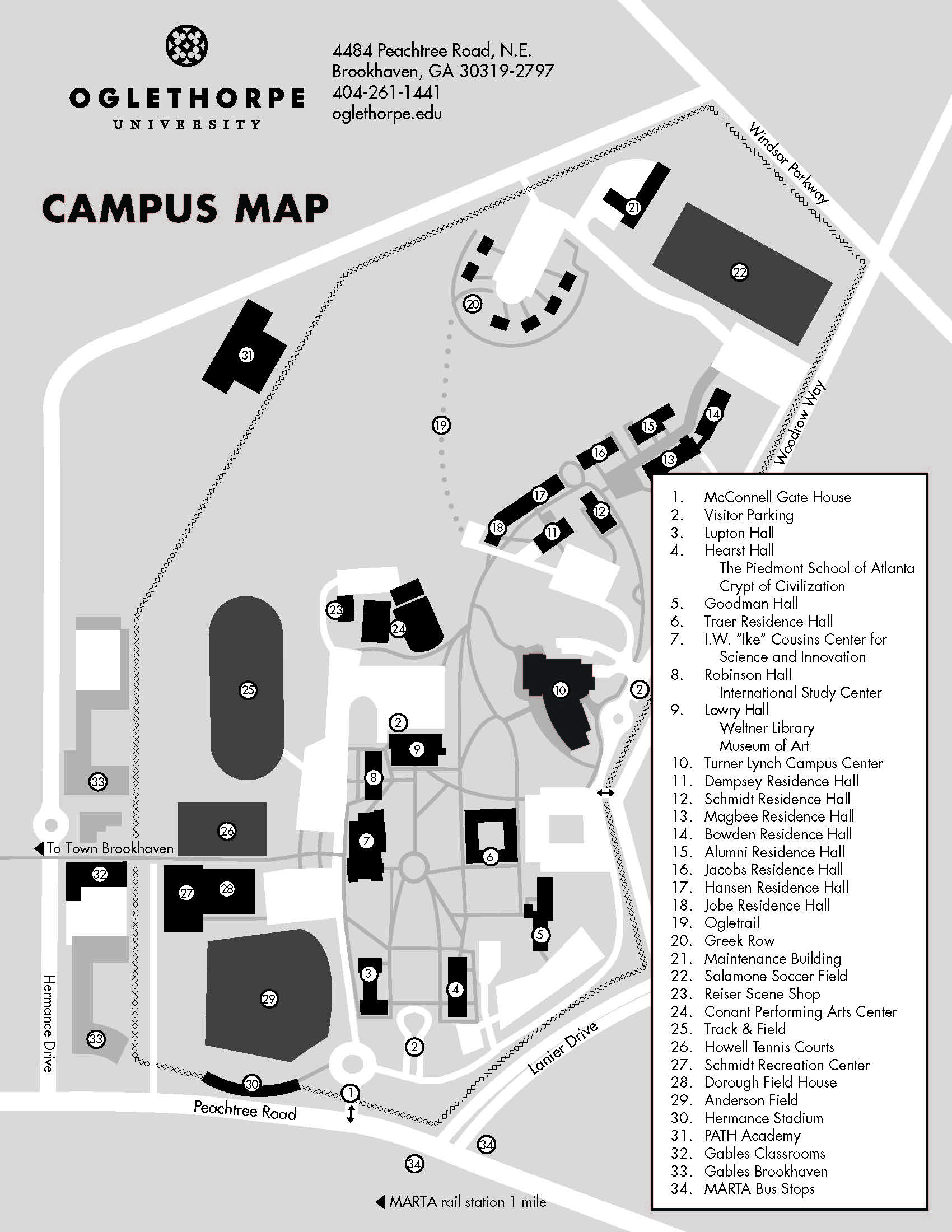 Maps Oglethorpe University