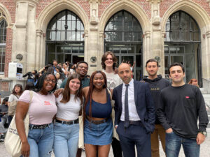 Study Abroad group in Lille, France in 2022.