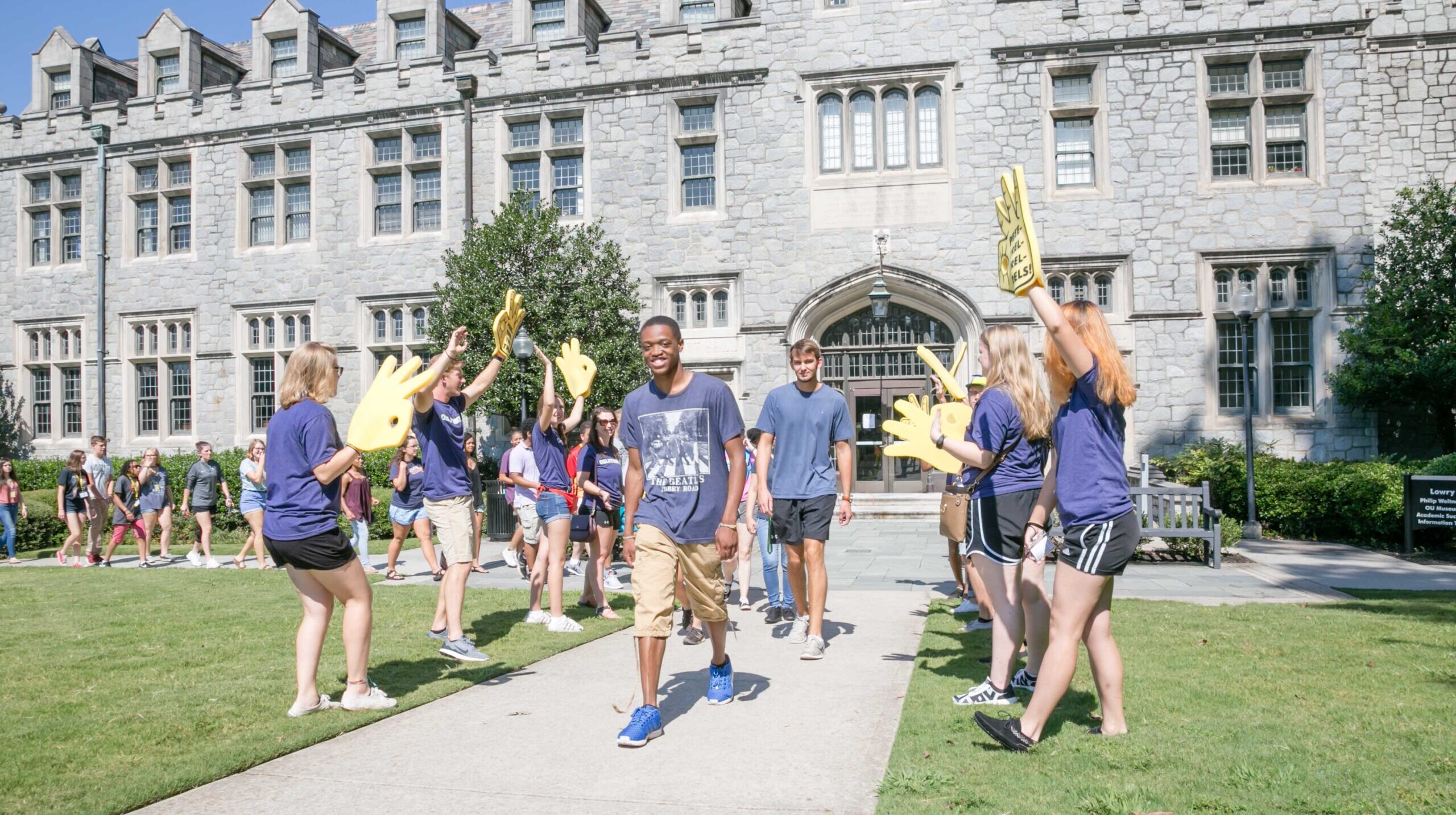 First year students are welcomed to campus