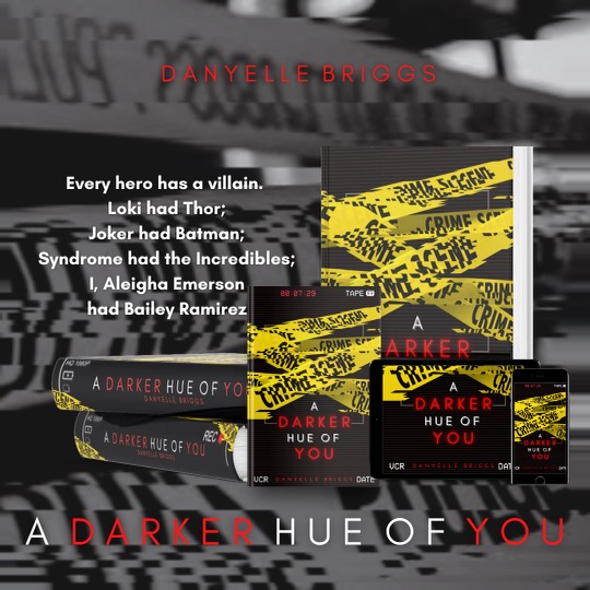 Danyelle Briggs '22 cover for her novel "A Darker Hue of You"