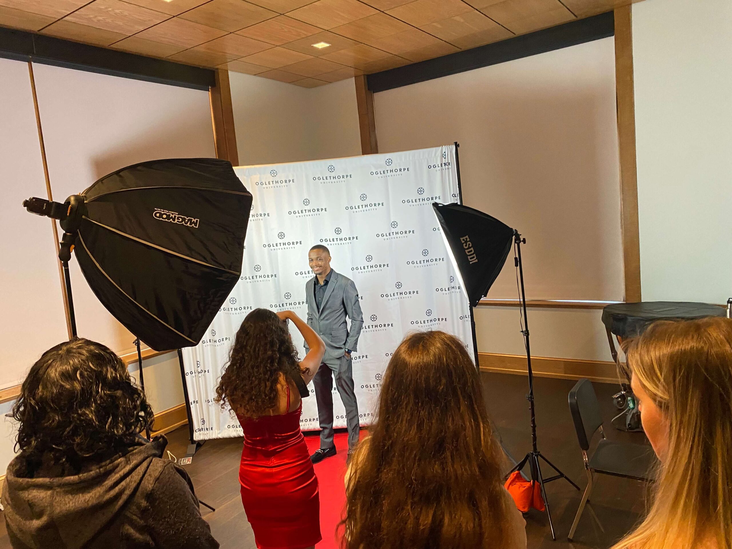 Red carpet photo op at the Oglethorpe Film Festival