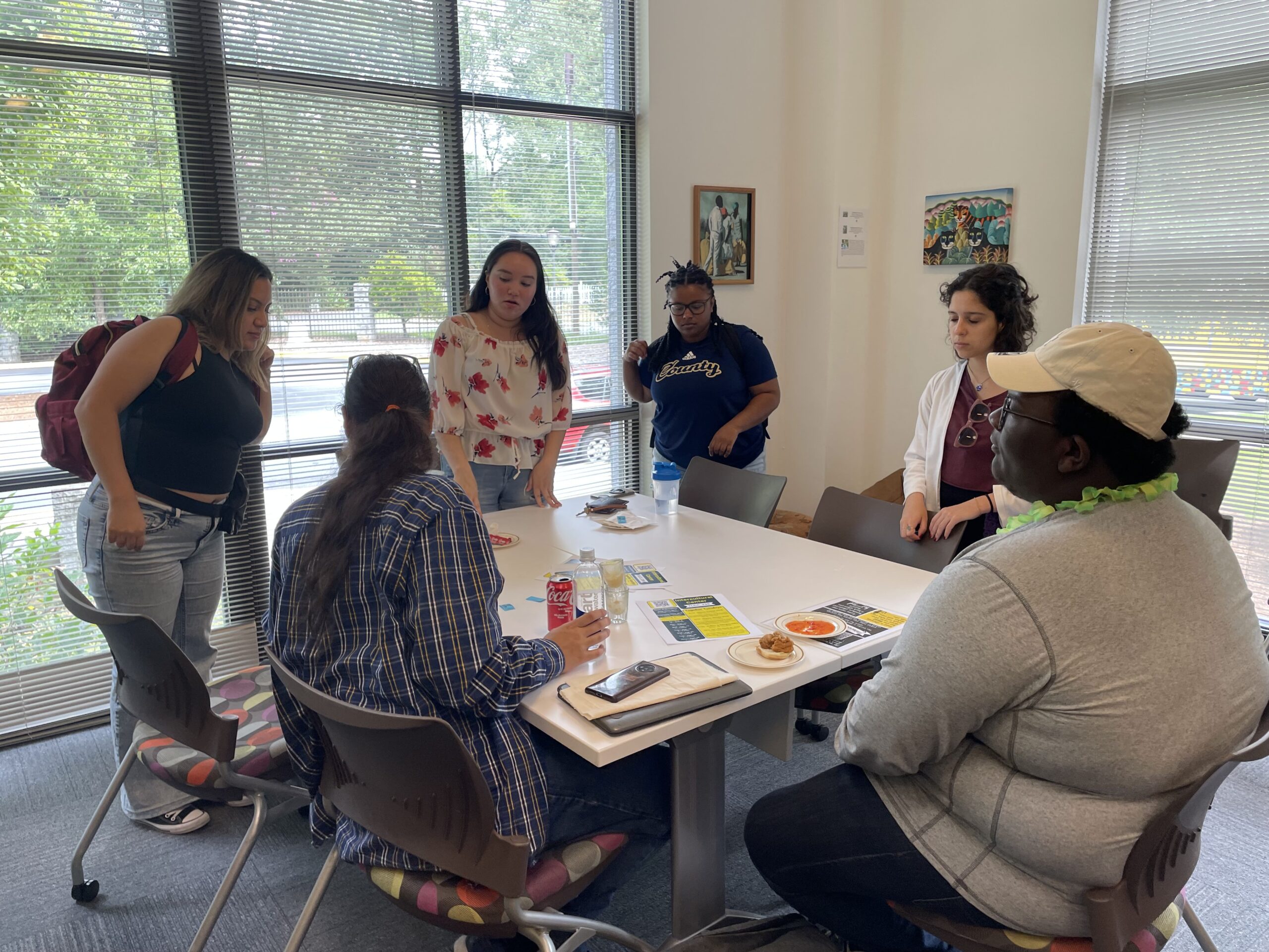 Students in the Intercultural Center