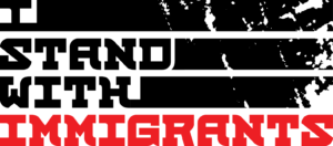 "I Stand with Immigrants" logo