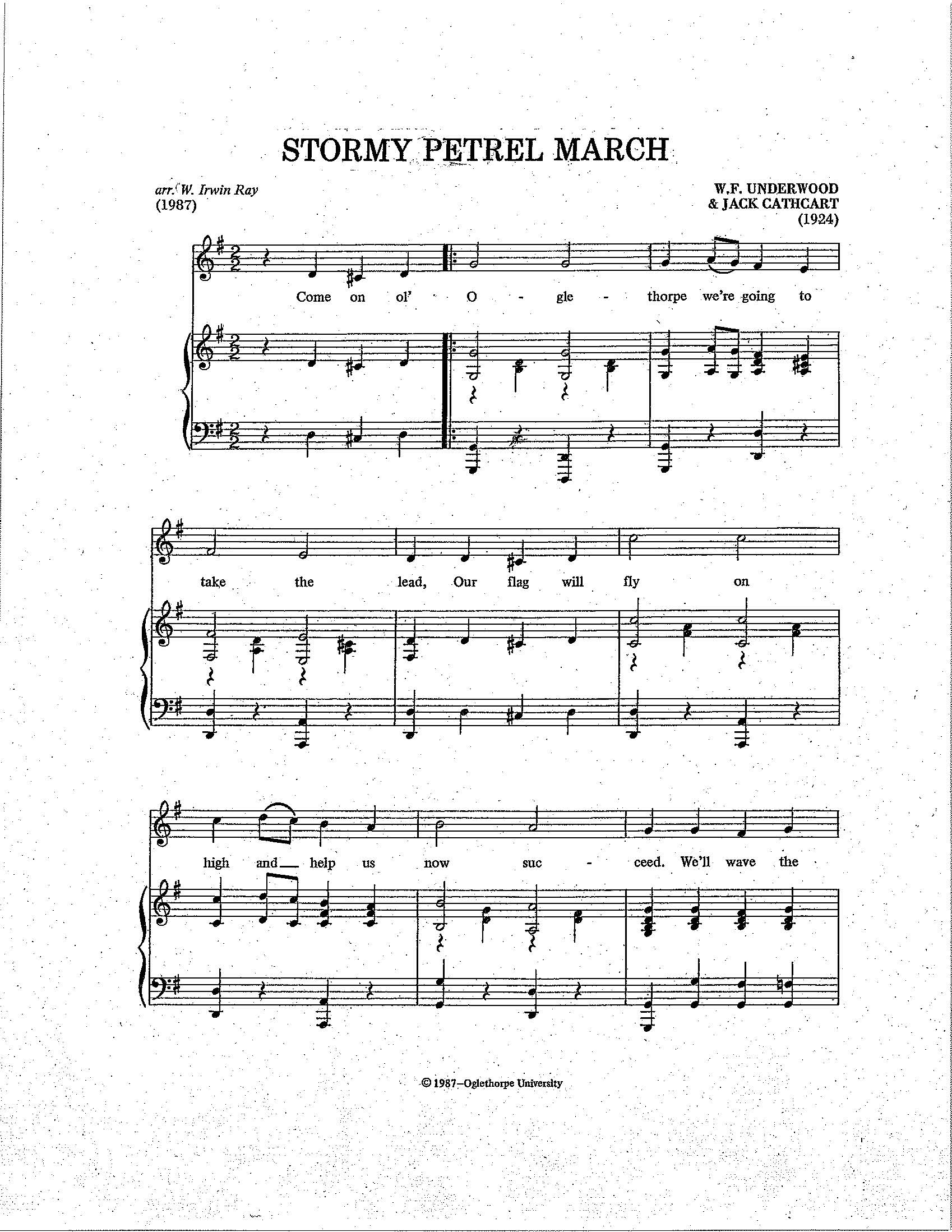 Stormy Petrel March sheet music