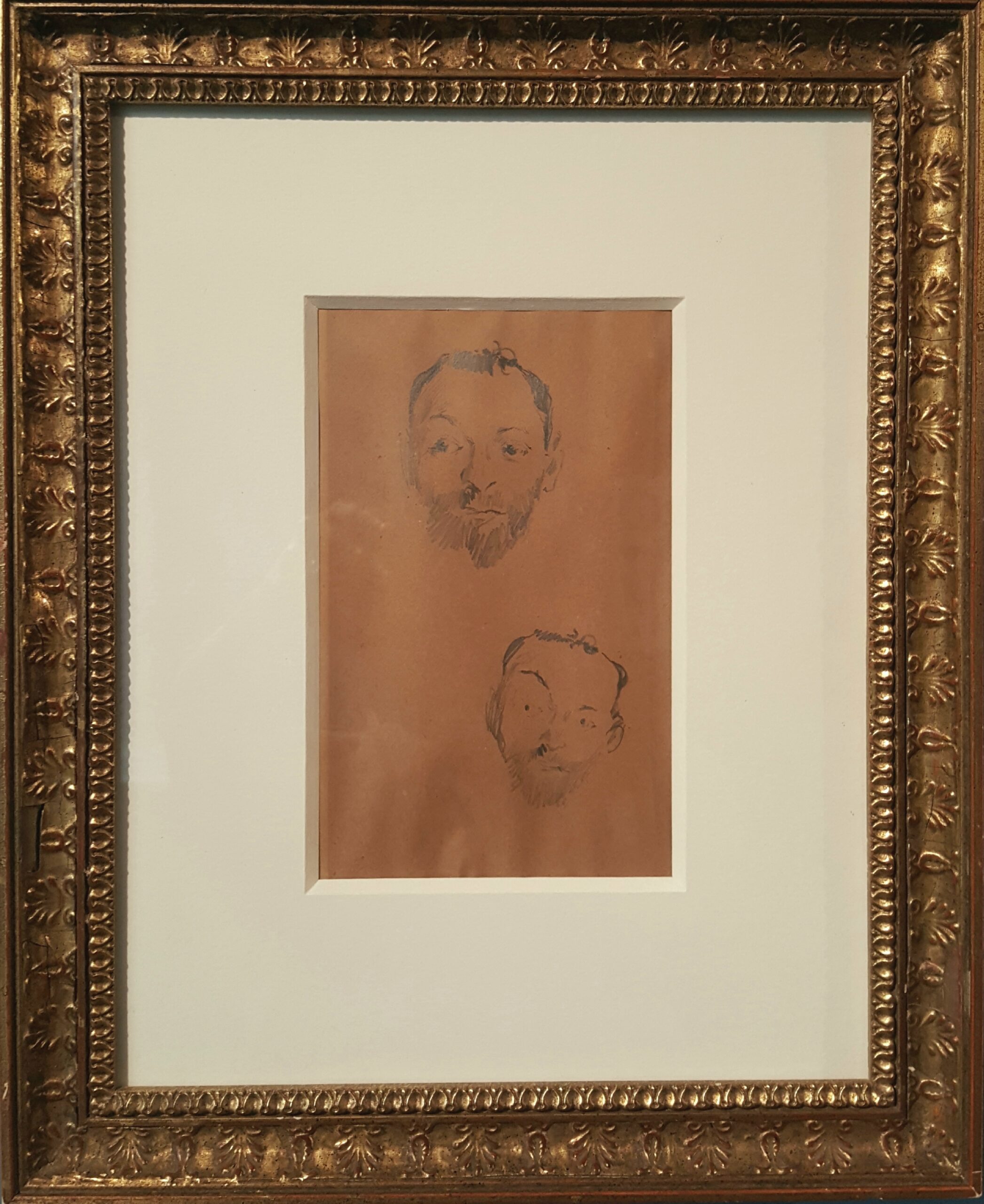Sketch of Male Figure in Two Poses by William Merritt Chase