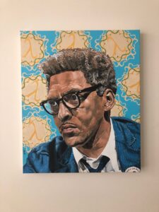Pintura de Bayard Rustin por Harry Daniel comisionado por Rene Alvarez.