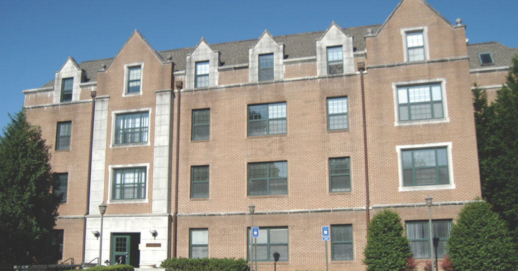 Exterior of Dempsey Hall.