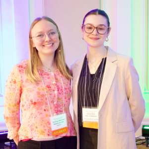 Penelope Bertrand photographed with the other Georgia Association of Museums scholarship recipient.