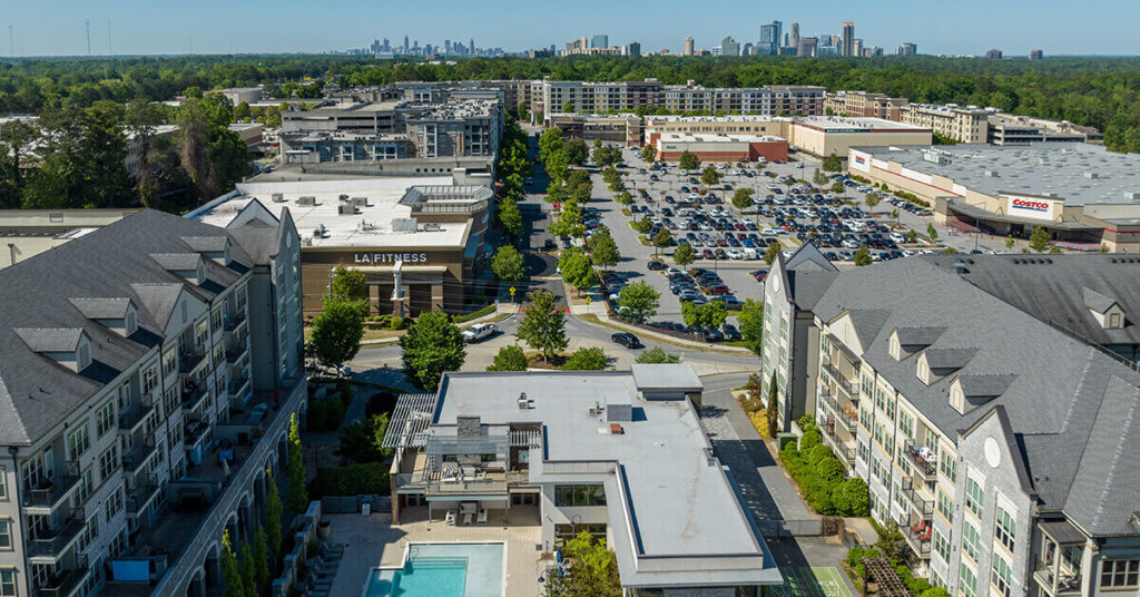 Gables Brookhaven is next door to Town Brookhaven.