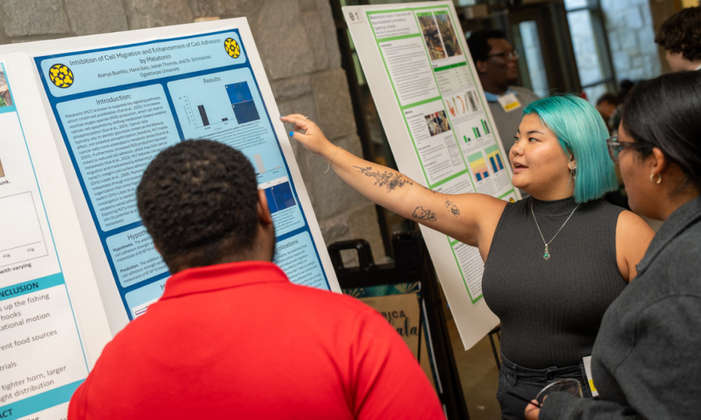 Student presents at LASS