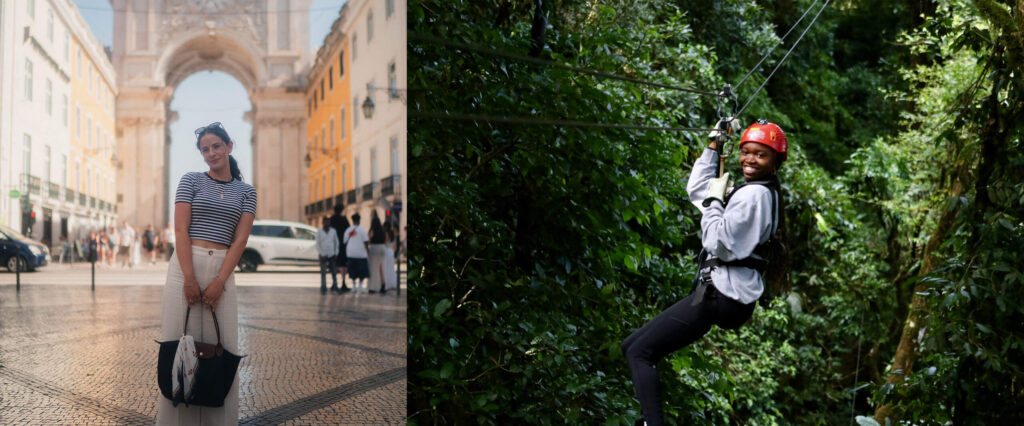 Laney Castillo and Taylor Glover studied abroad.