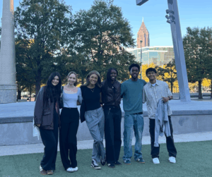 Students in Atlanta's Centennial Olympic Park.
