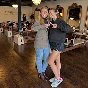 Emily Christian '16 and Ellie Alfonso '25