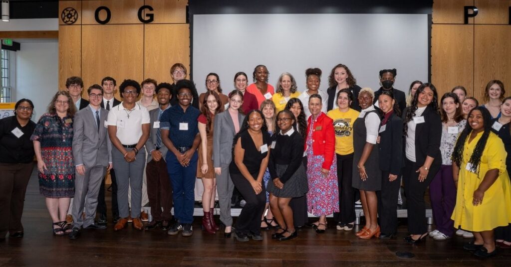 A group photo of the inaugural President's Leadership Fellows