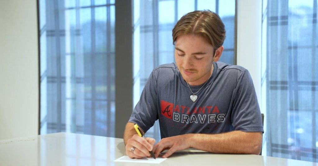 A student writes a letter