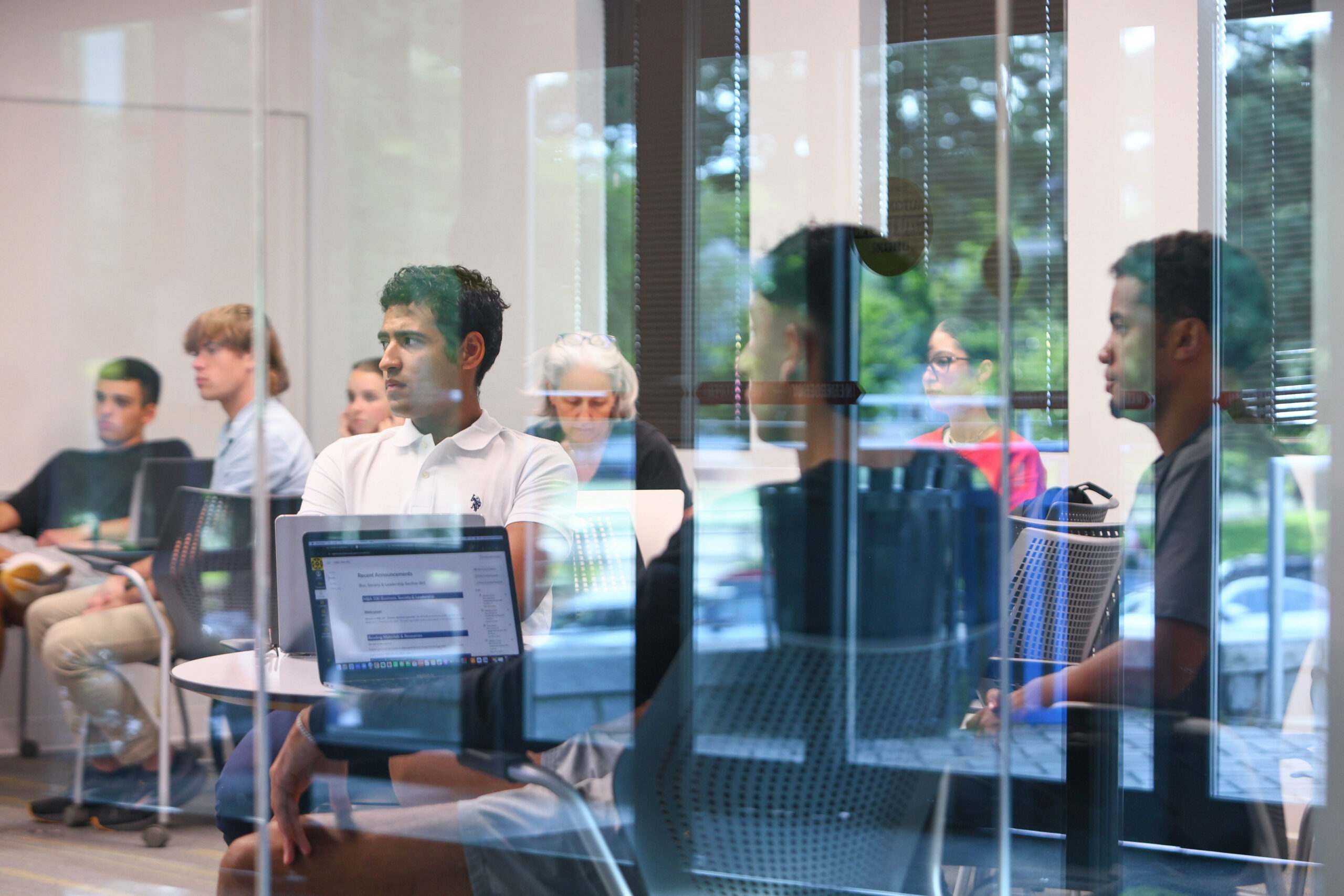 Oglethorpe University students in a classroom setting.