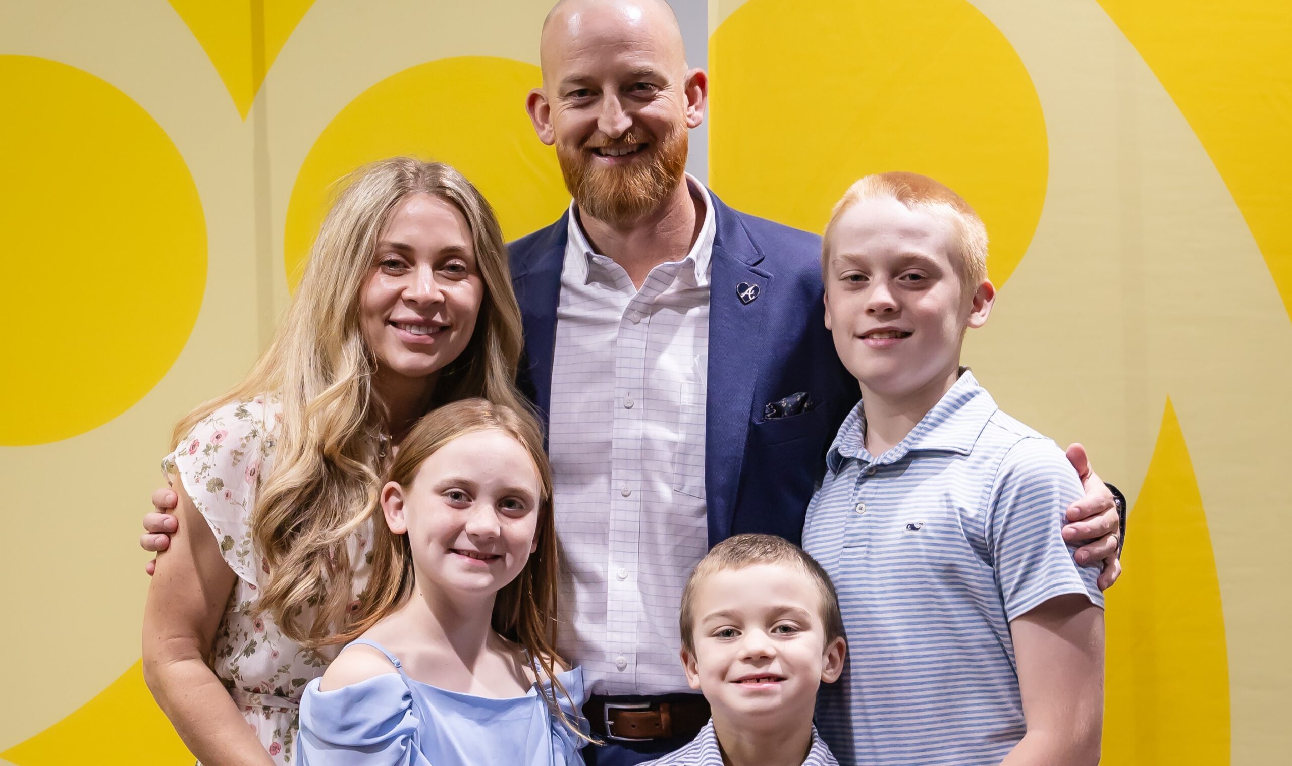The Burr family at Oglethorpe's athletic Hall of Fame inductions
