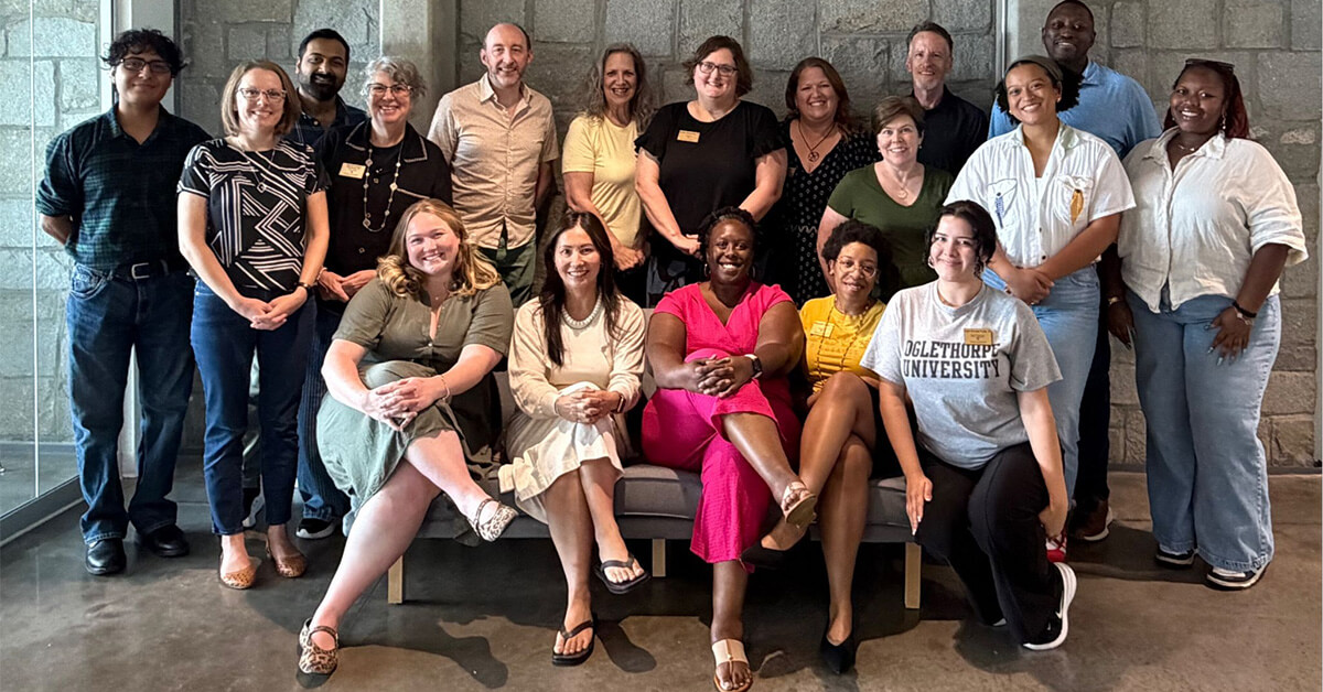 Members of the Oglethorpe University Alumni Board gathered in Cousins Center.